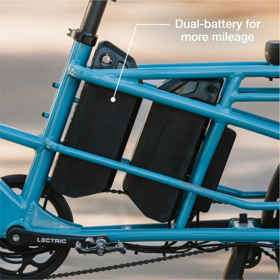 XPedition2 Raindrop Blue Long-Range Dual-Battery eBike - Image 6