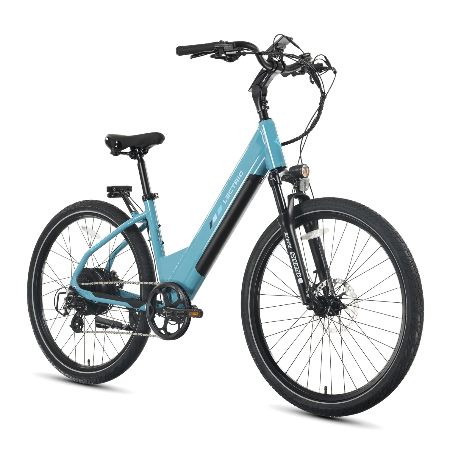 XPress2 Raindrop Blue Cruiser + FREE Rear Rack, Fenders, Elite Headlight ($247 Value) - Image 3