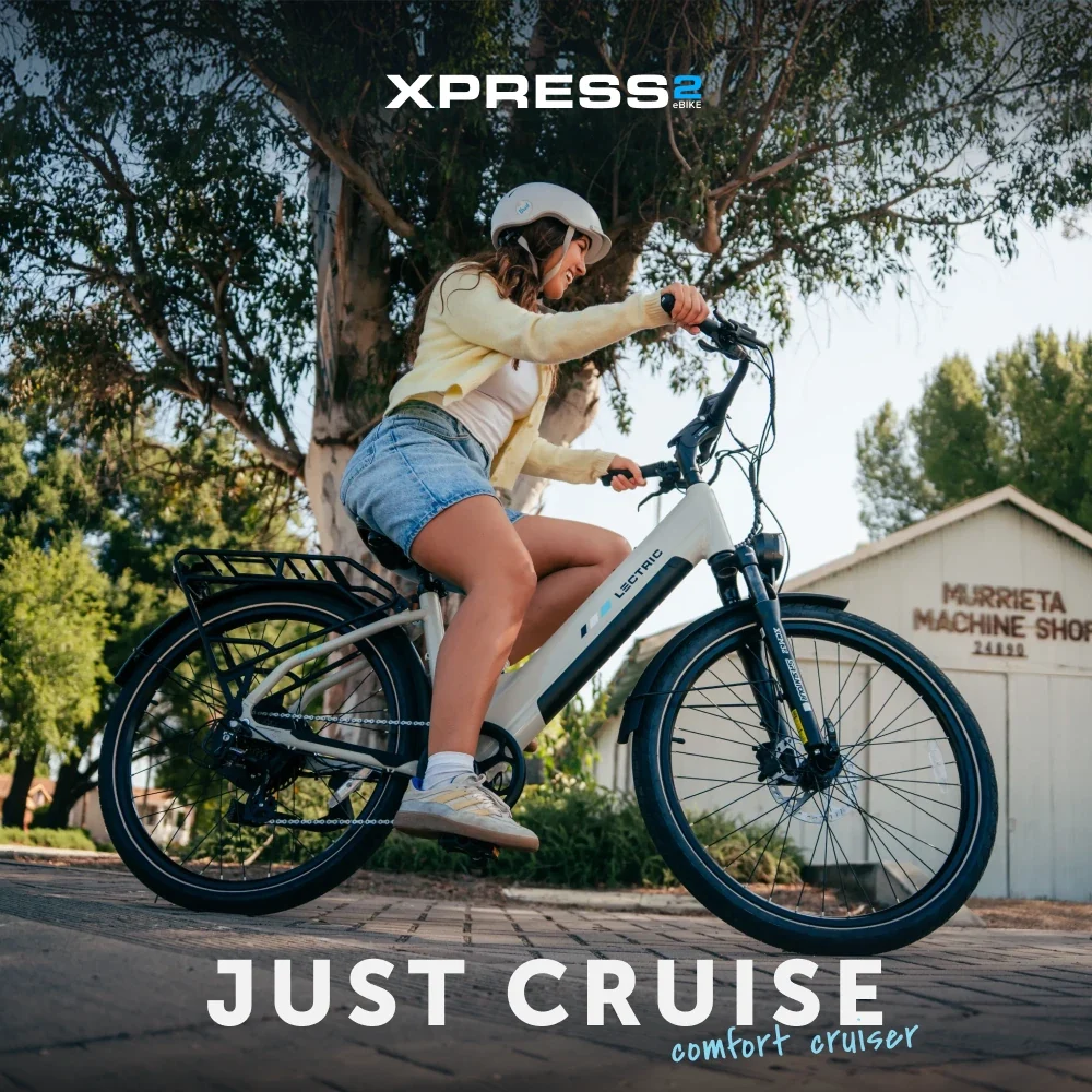 XPress2 Stratus White Cruiser eBike - Image 3