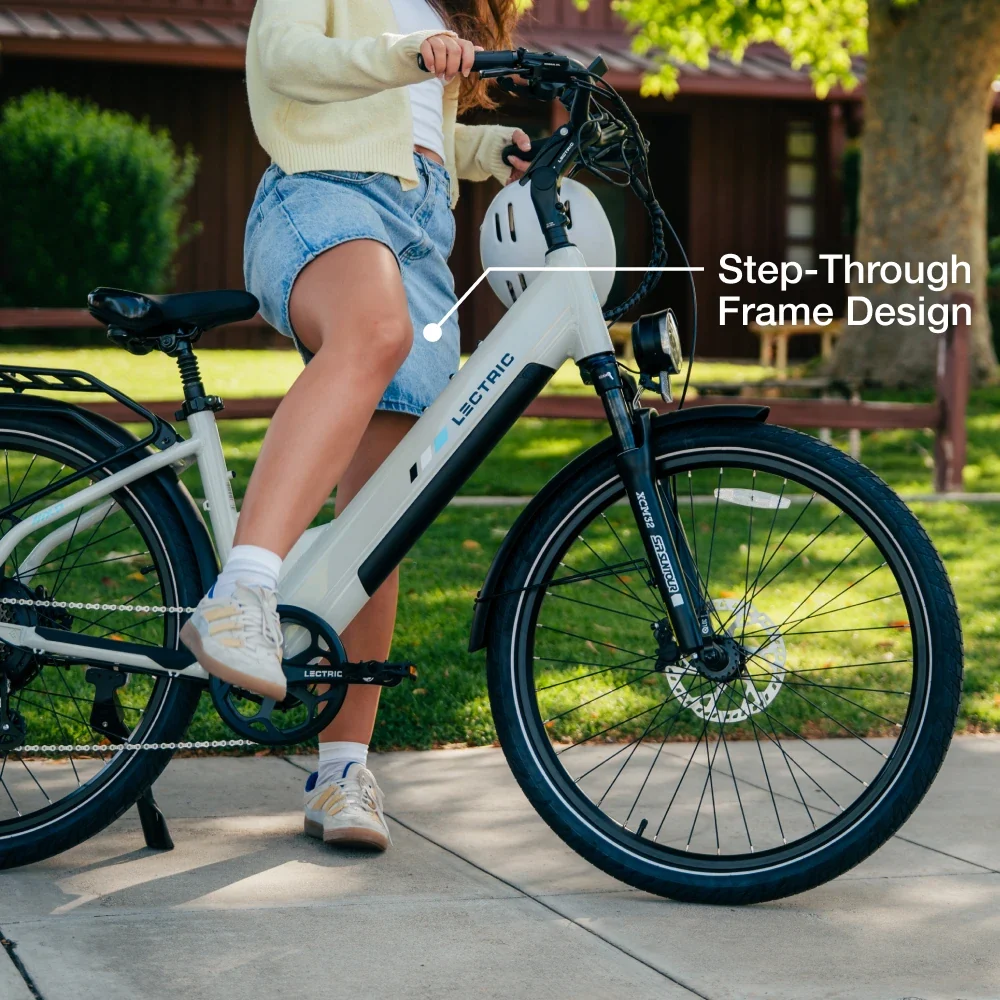XPress2 Stratus White Cruiser eBike - Image 17