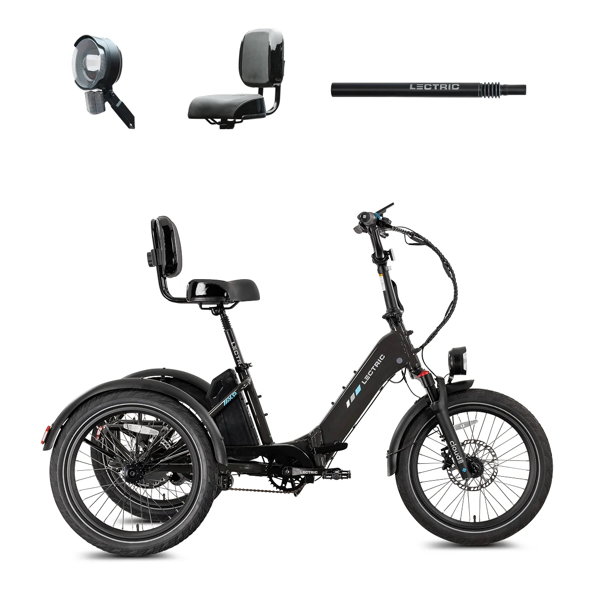XP Trike2 Tempest Grey + FREE Support Seat, Elite Headlight, Suspension Seat Post ($257 Value)