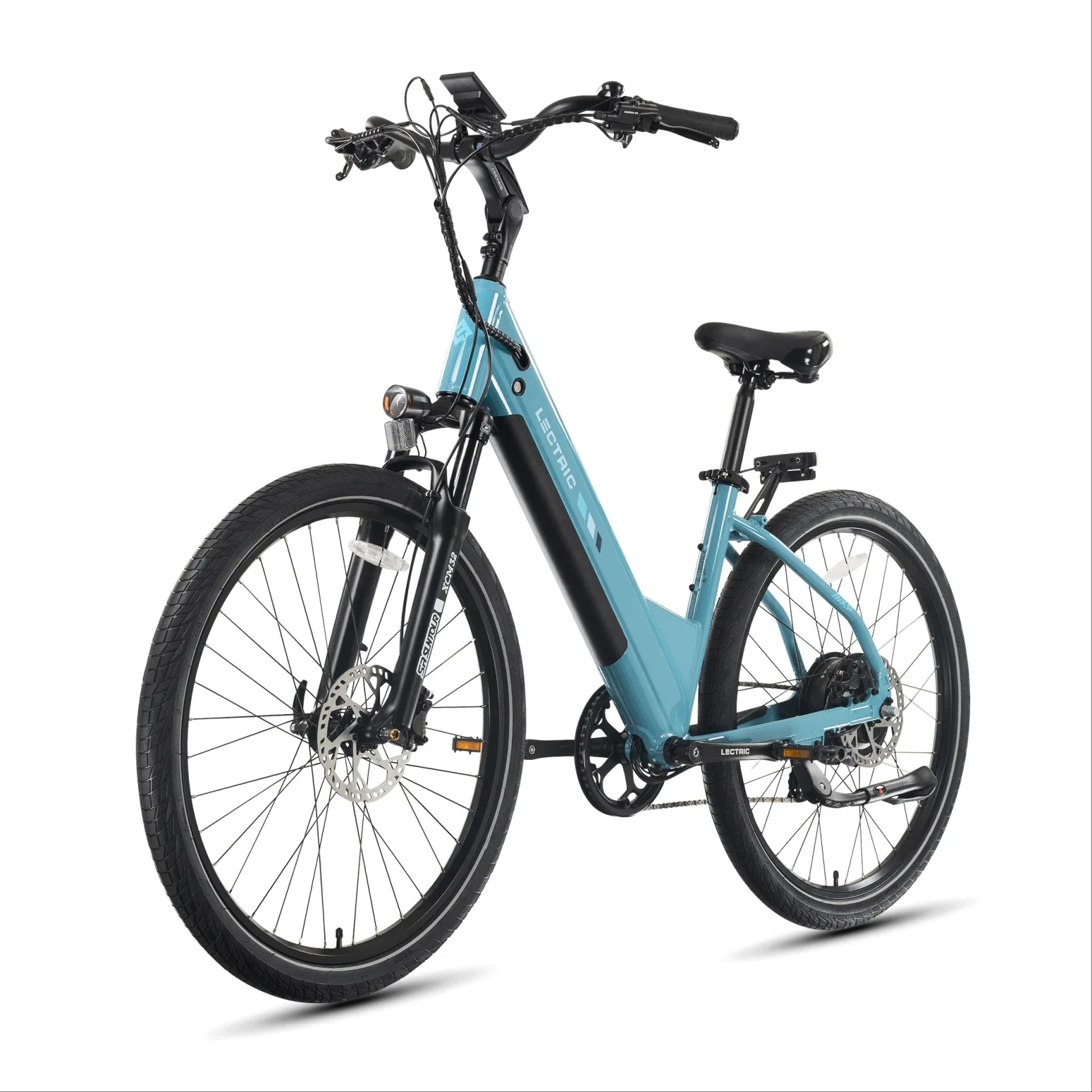 XPress2 Raindrop Blue Cruiser + FREE Rear Rack, Fenders, Elite Headlight ($247 Value) - Image 4