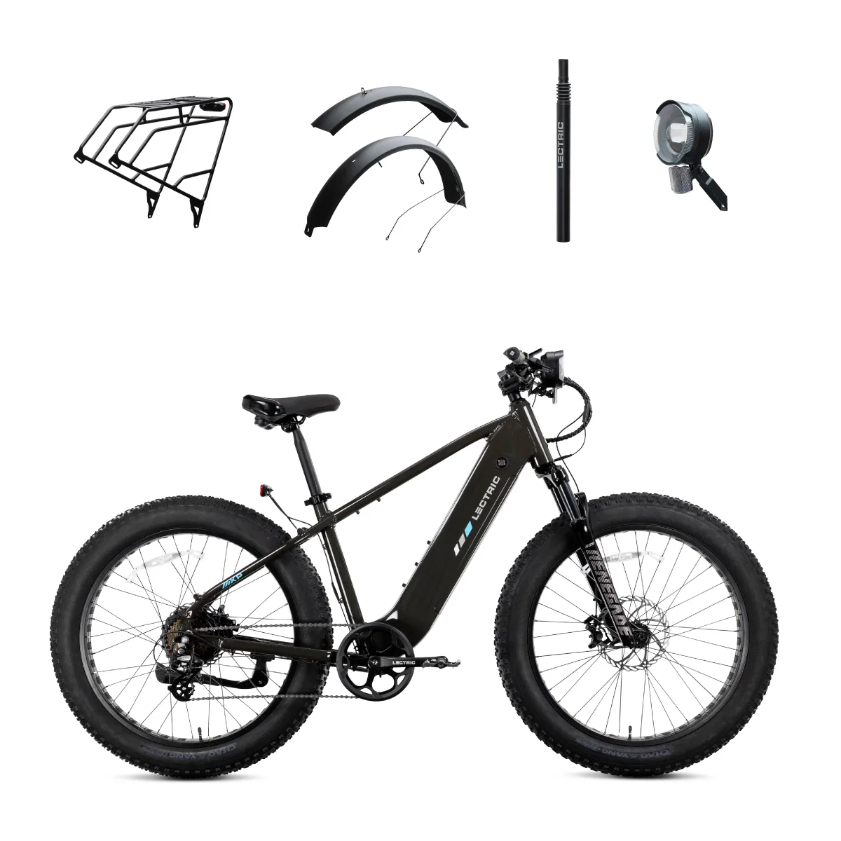 XPeak2 High-Step Long-Range - $100 OFF + FREE Rear Rack, Fenders, Elite Headlight, Suspension Seat Post ($336 Value)