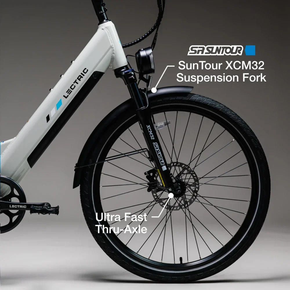 XPress2 Stratus White Cruiser eBike - Image 10