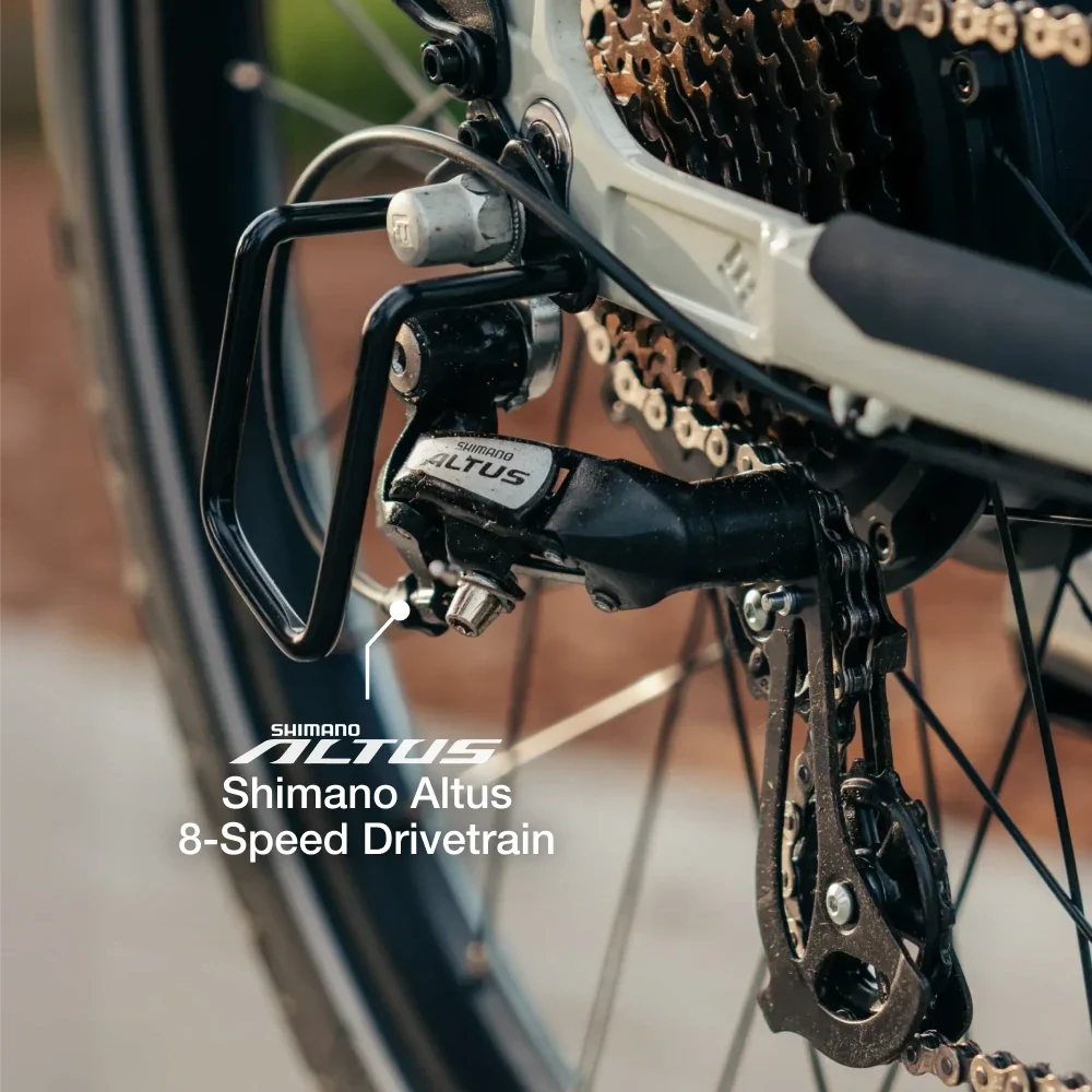 XPress2 Stratus White Cruiser eBike - Image 12