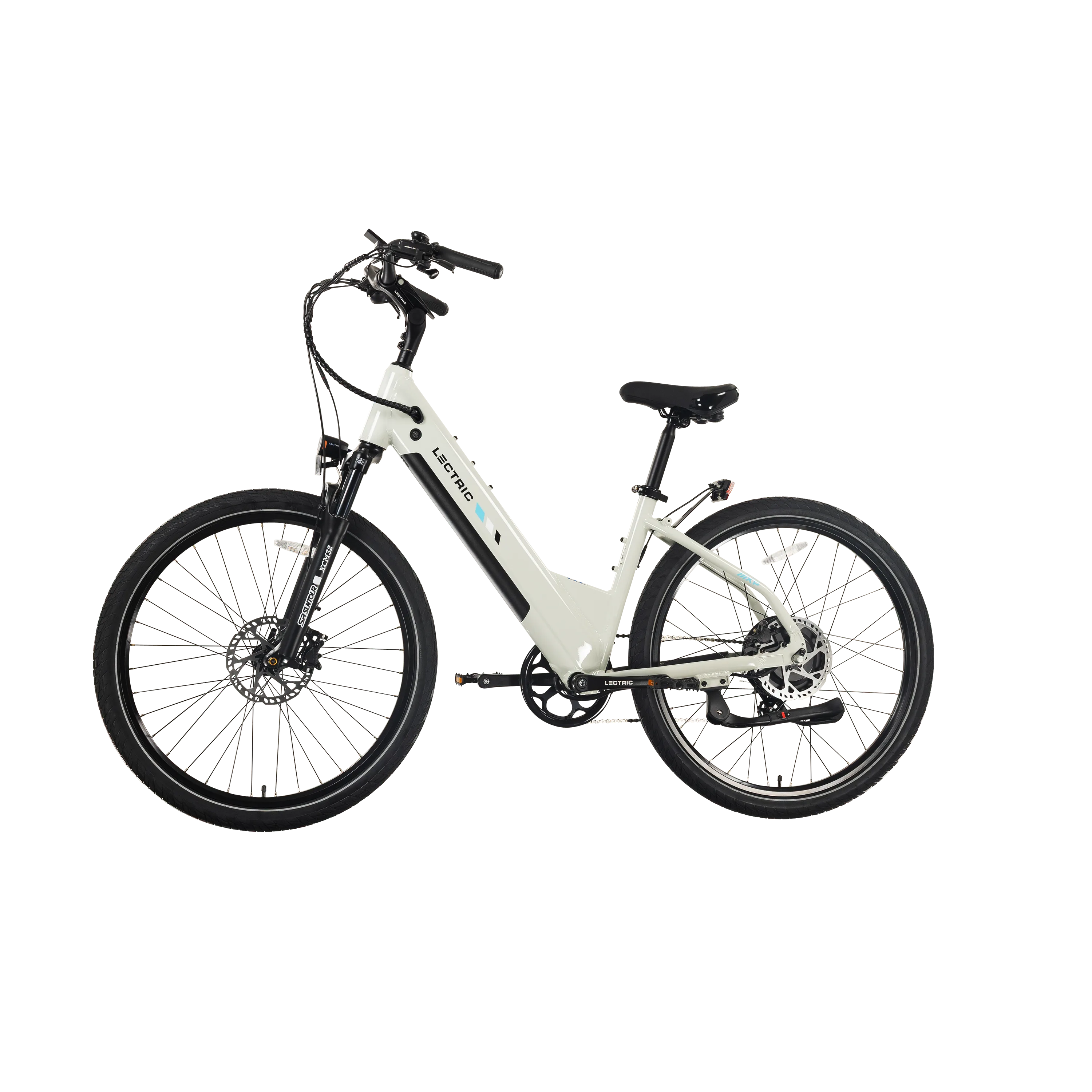 XPress2 Stratus White Cruiser eBike - Image 39
